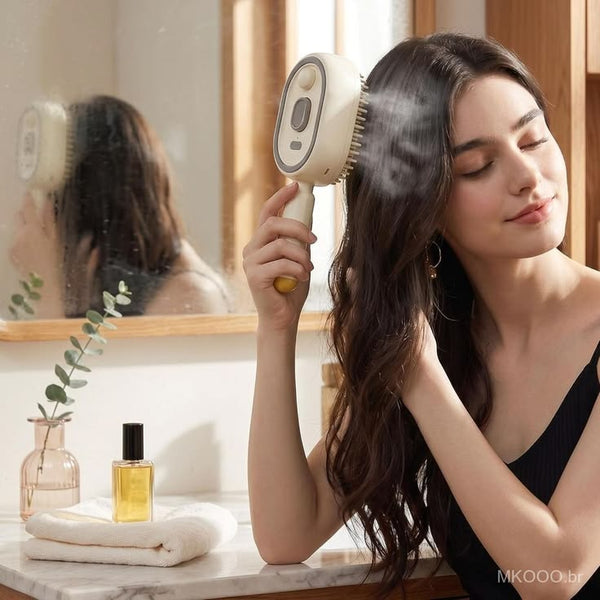 Steam Brush | Rechargeable Detangling Tool with Oil
