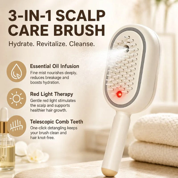 Steam Brush | Rechargeable Detangling Tool with Oil