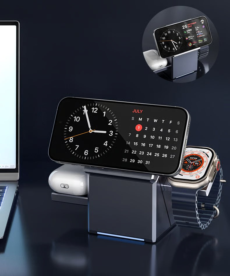 3-in-1 Magnetic Pop-up Wireless Charger