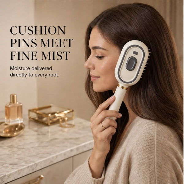 Steam Brush | Rechargeable Detangling Tool with Oil